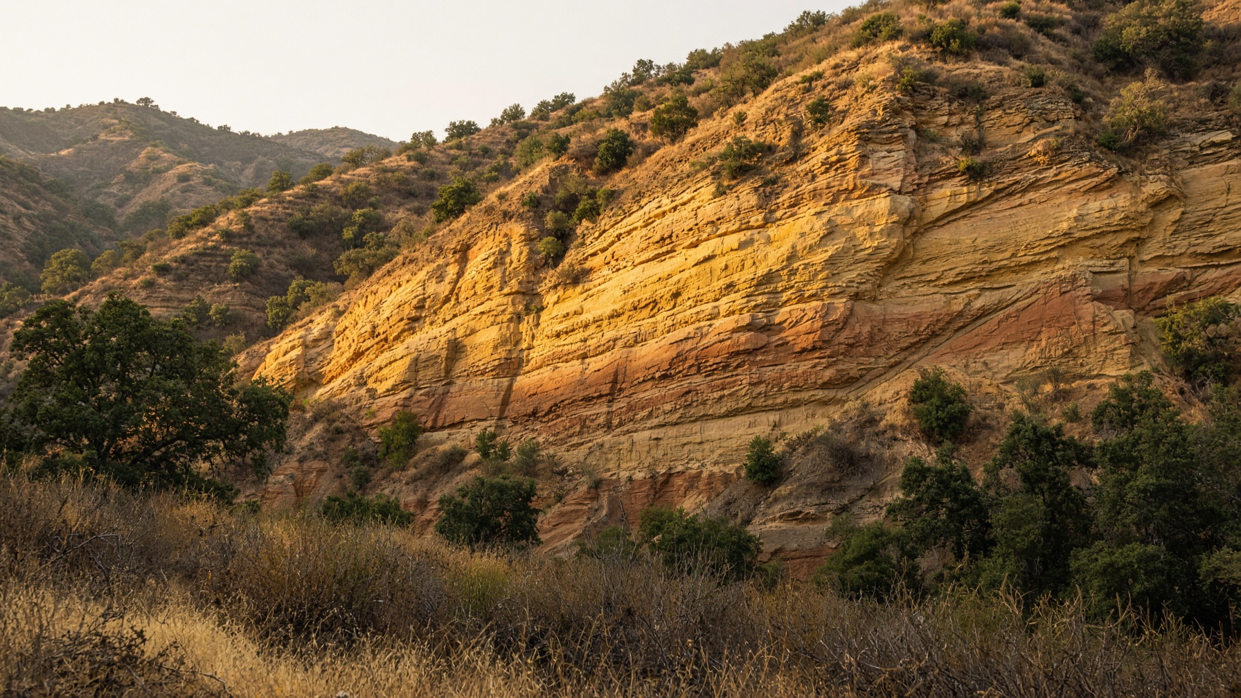 Exposed strata, inland Southern California